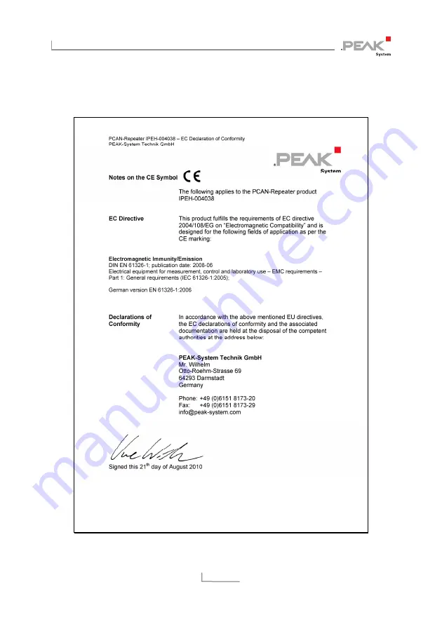 Peak IPEH-004038 User Manual Download Page 20