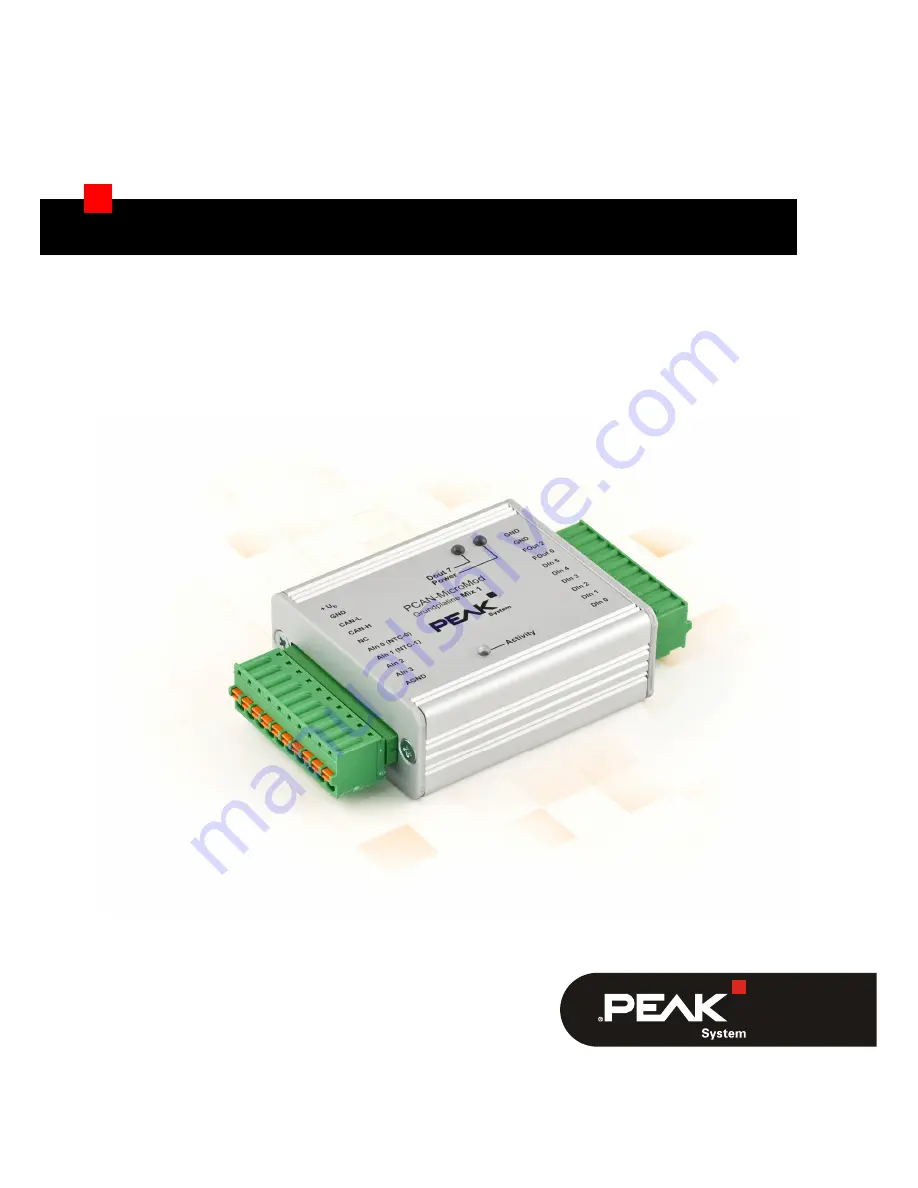 Peak PCAN-MicroMod Mix 1 User Manual Download Page 1