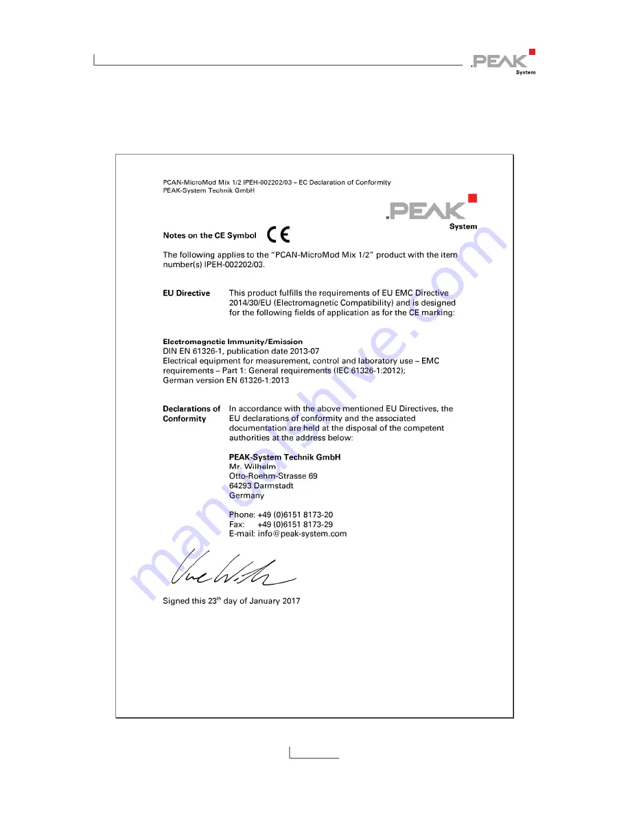 Peak PCAN-MicroMod Mix 1 User Manual Download Page 21