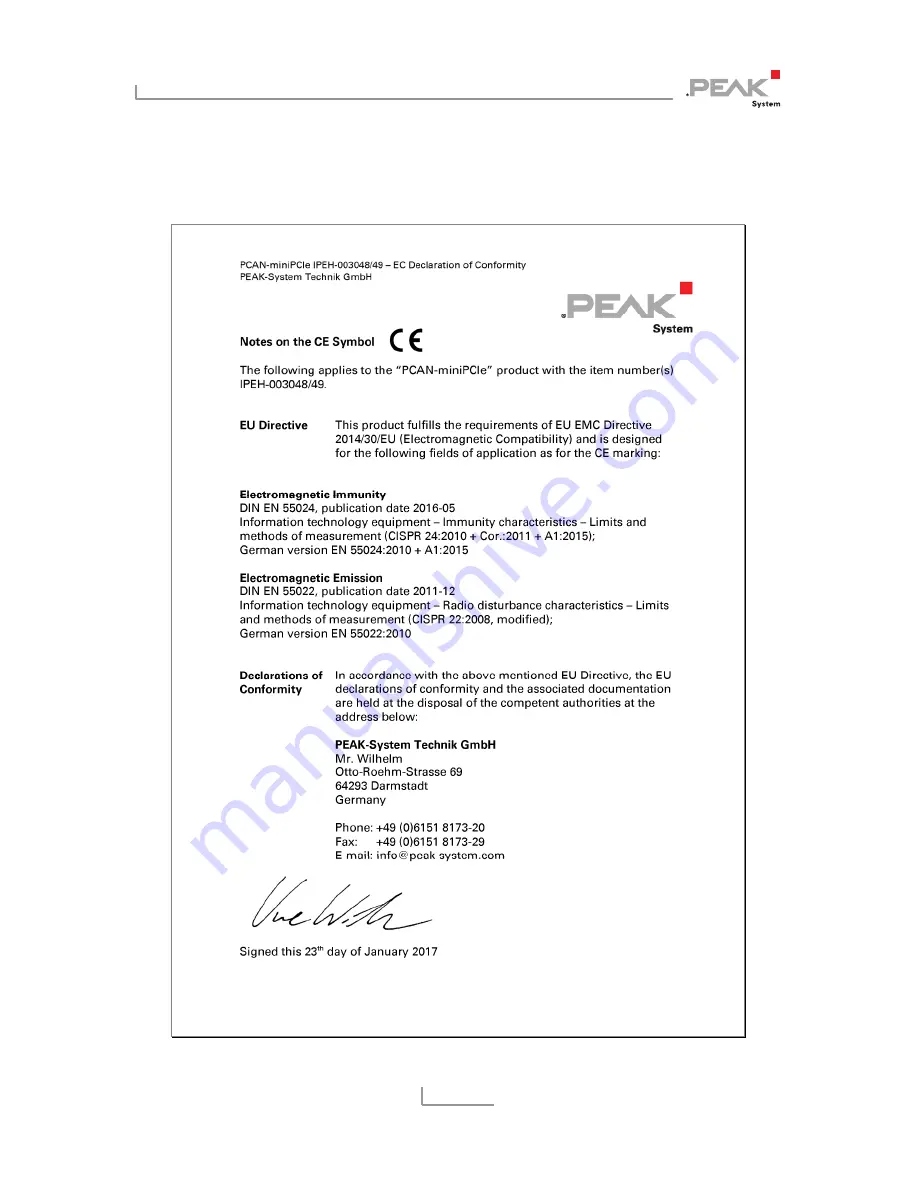 Peak PCAN-miniPCIe User Manual Download Page 24