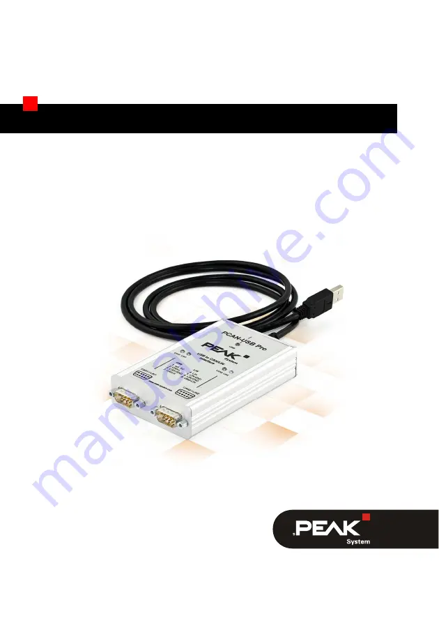 Peak PCAN-USB Pro Скачать руководство пользователя страница 1