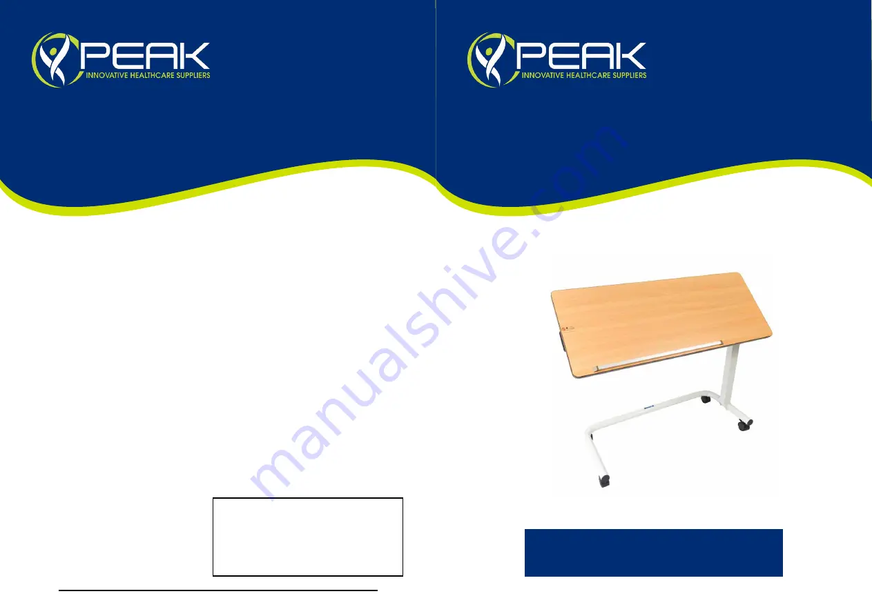 Peak SE-025L User Manual Download Page 1