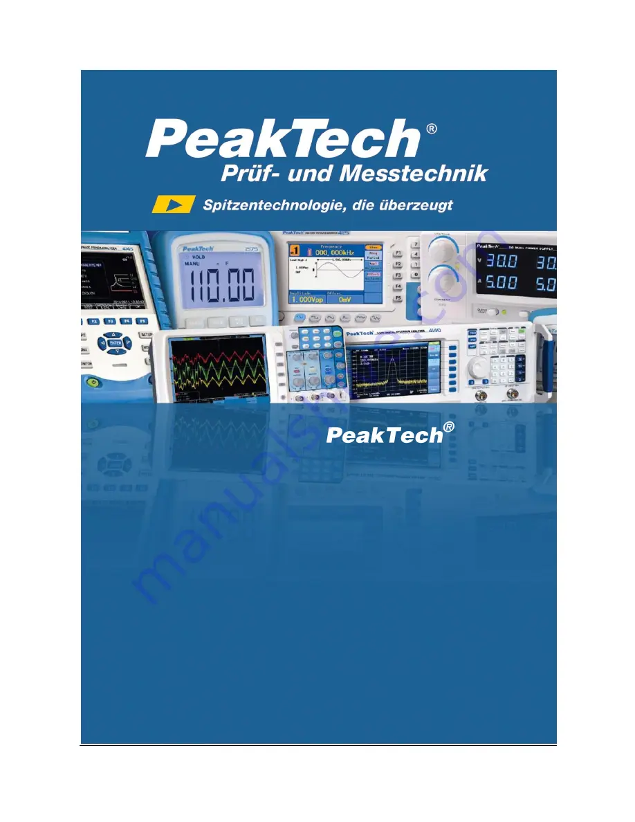 PeakTech 2755 Operation Manual Download Page 1