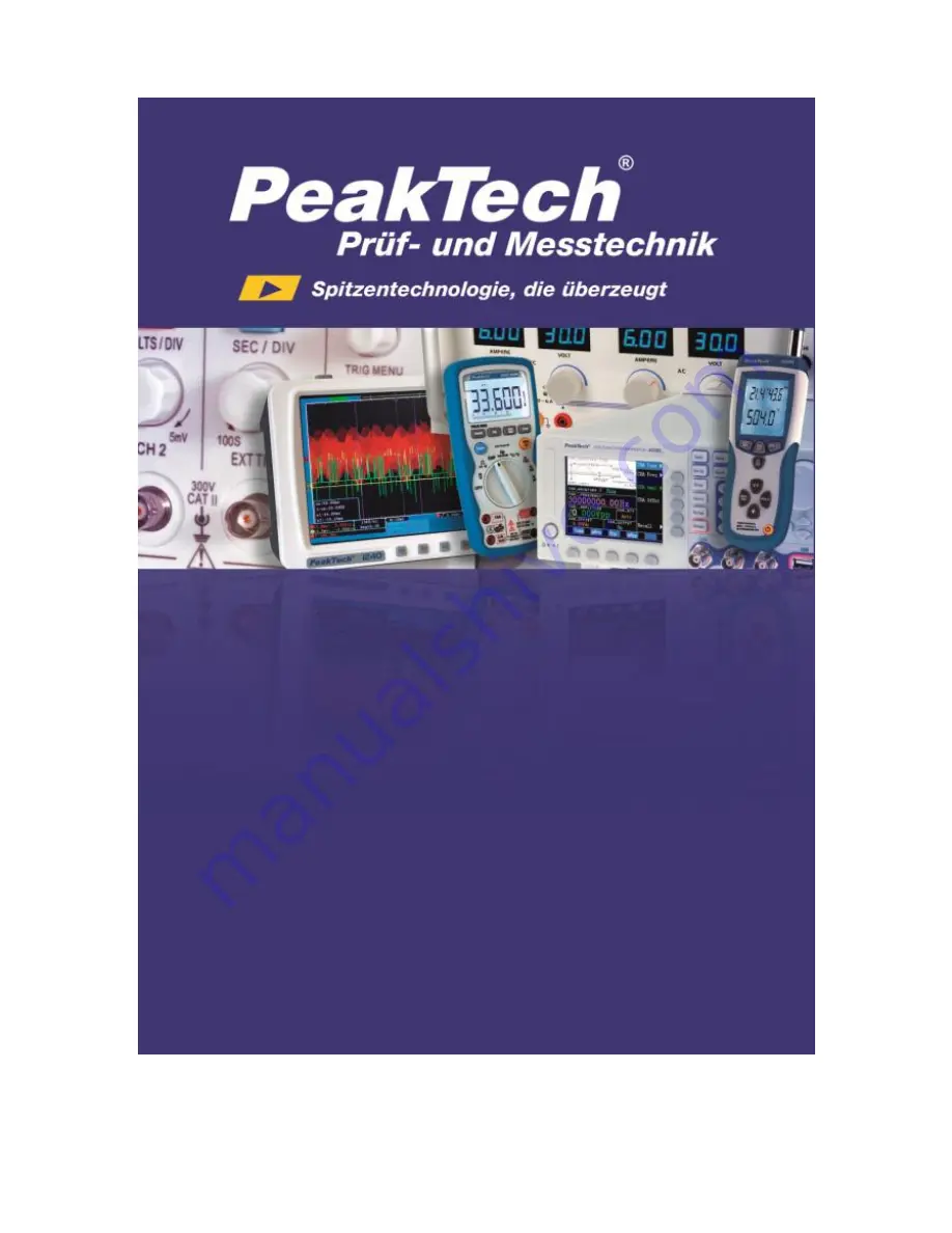 PeakTech 3725 Operation Manual Download Page 1