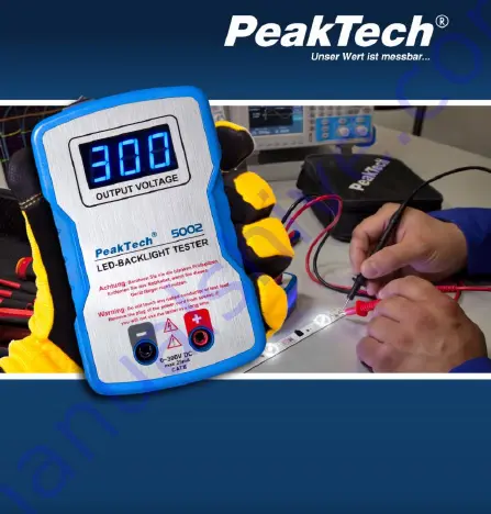 PeakTech 5002 Operation Manual Download Page 1