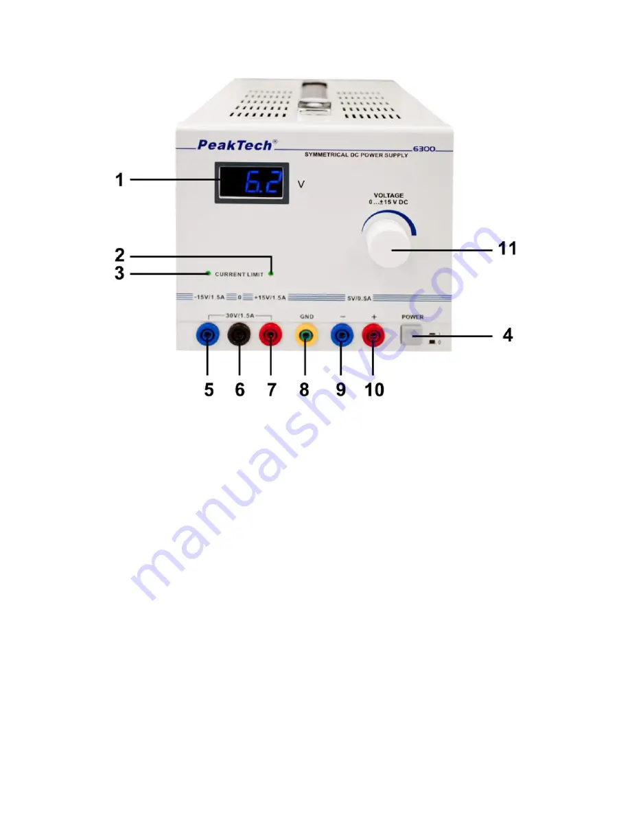 PeakTech 6300 Operation Manual Download Page 4