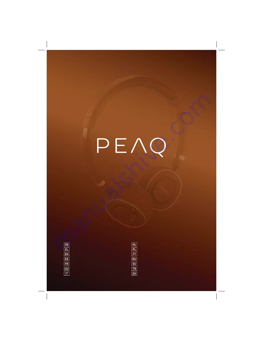 Peaq PHP350BT-B/W Скачать руководство пользователя страница 1