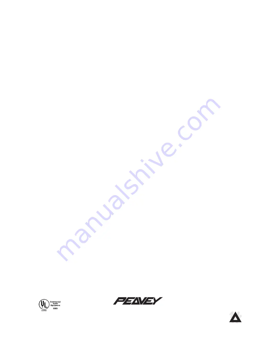 Peavey 8P User Manual Download Page 16