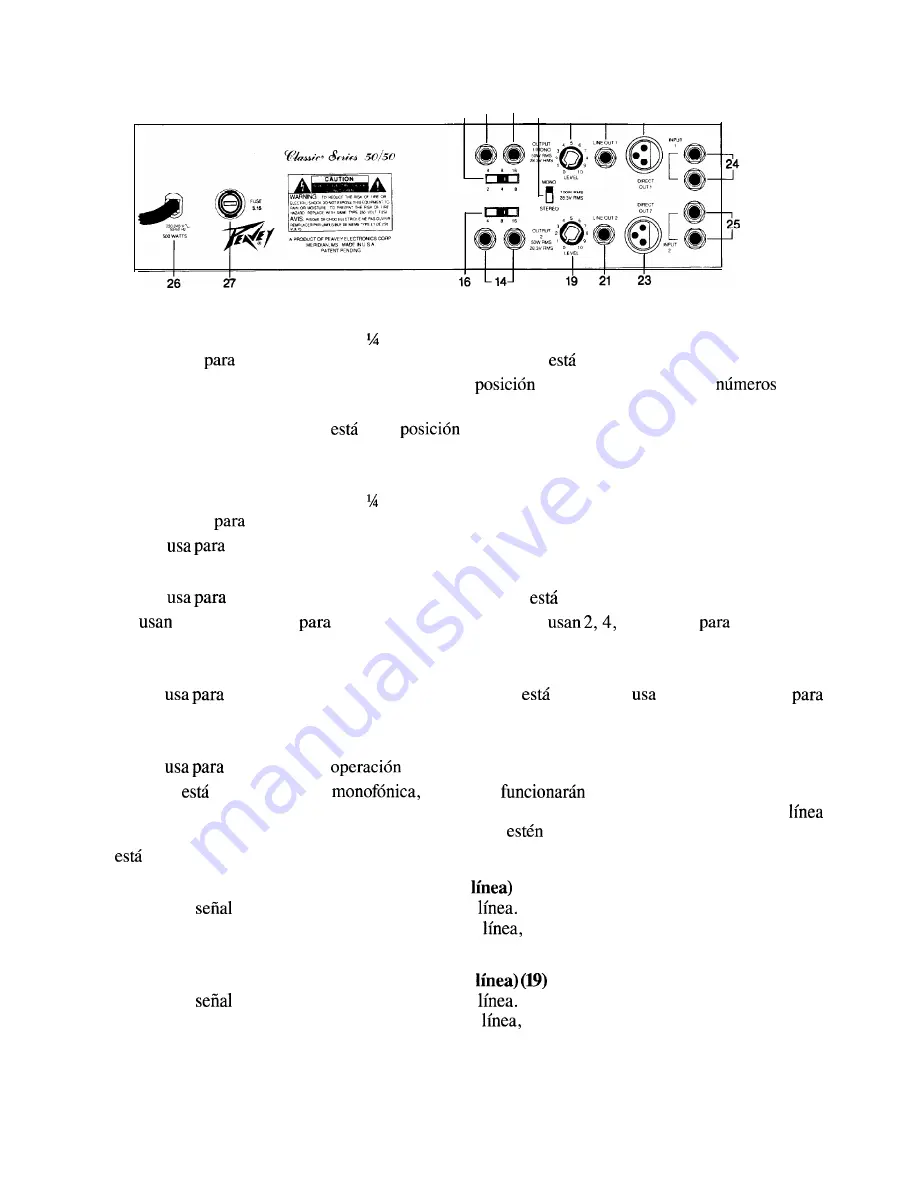 Peavey Classic 50/50 Скачать руководство пользователя страница 10