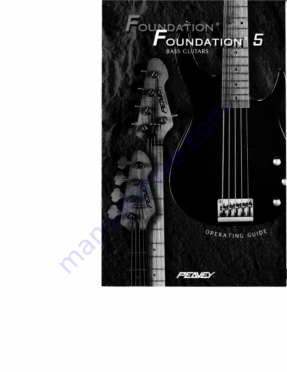 Peavey Foundation 5 Operating Manual Download Page 1