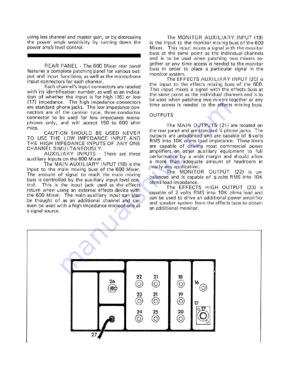 Peavey Illuminator 600 Owner'S Manual Download Page 6