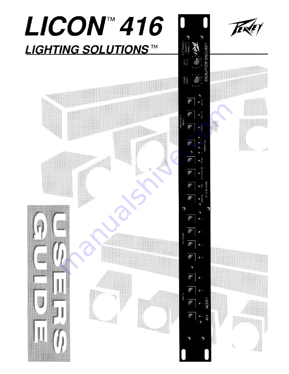 Peavey Lighting Solutions LICON 416 Скачать руководство пользователя страница 1