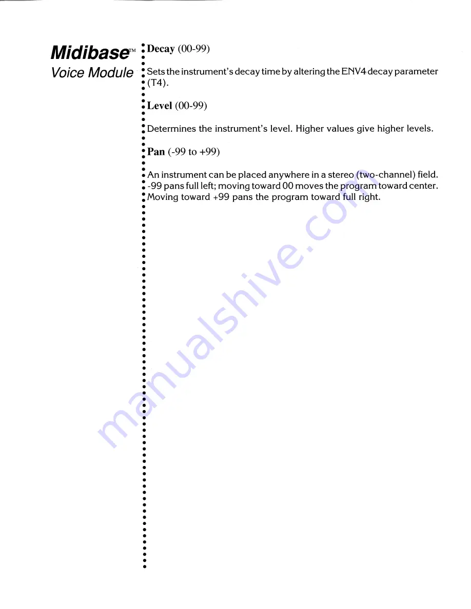 Peavey MidiBase User Manual Download Page 64