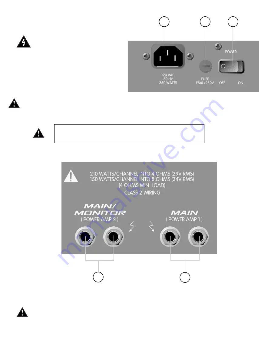 Peavey XR 600G Operation Manual Download Page 11