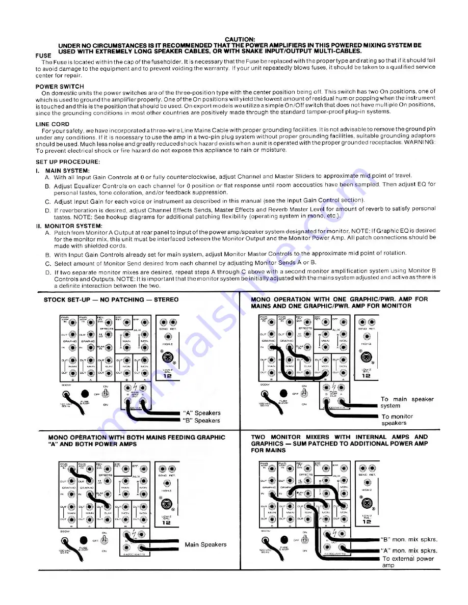 Peavey XR 800 Operating Manual Download Page 5