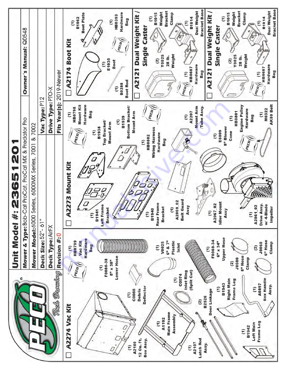 Peco 23651201 Operator'S Manual Download Page 37