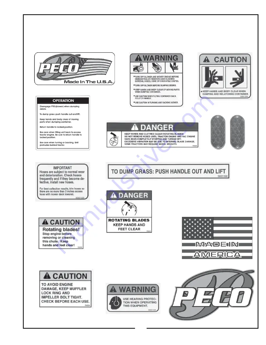 Peco 28621206 Operator'S Manual Download Page 17