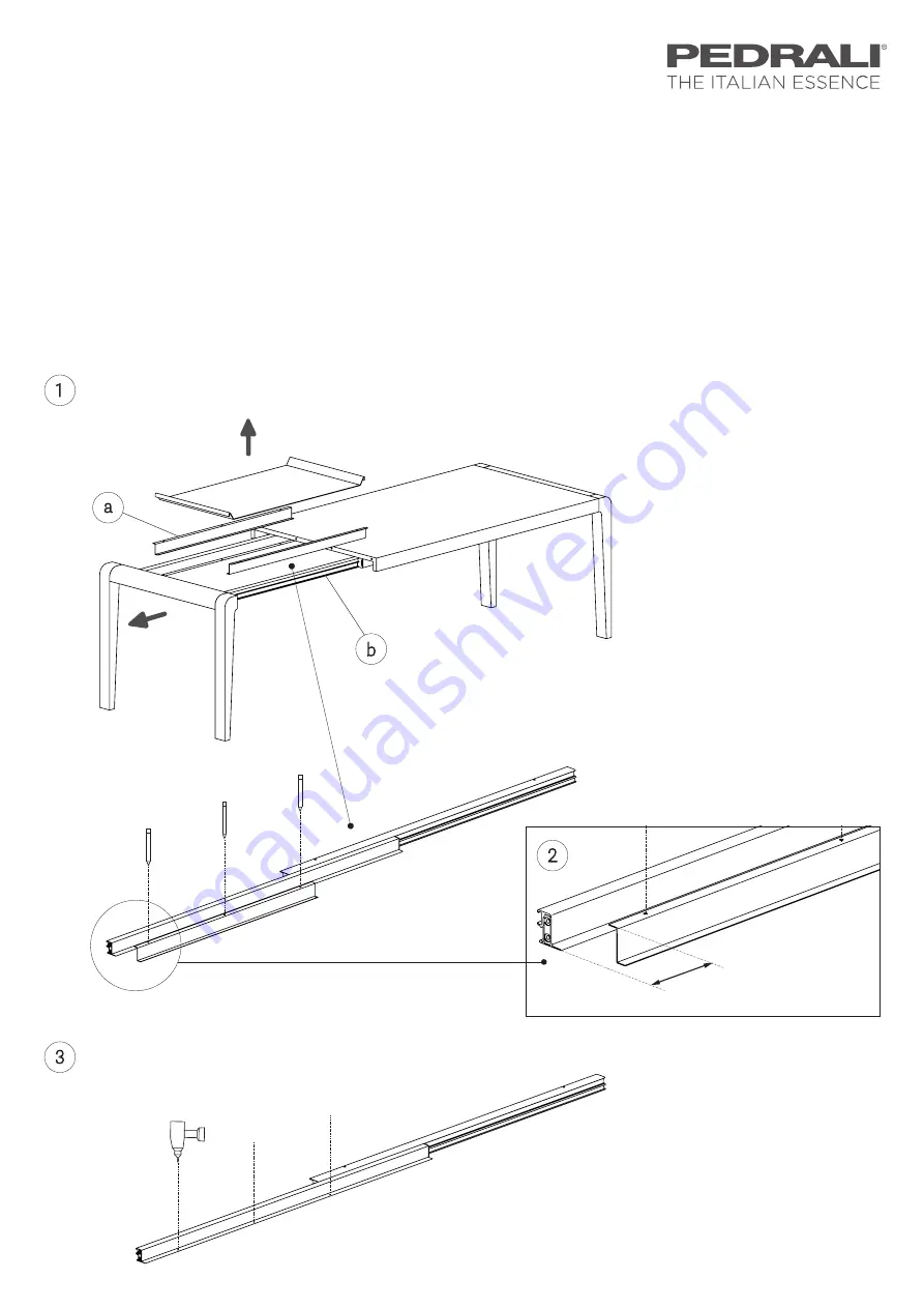 Pedrali Exteso Replacement Instructions Download Page 1