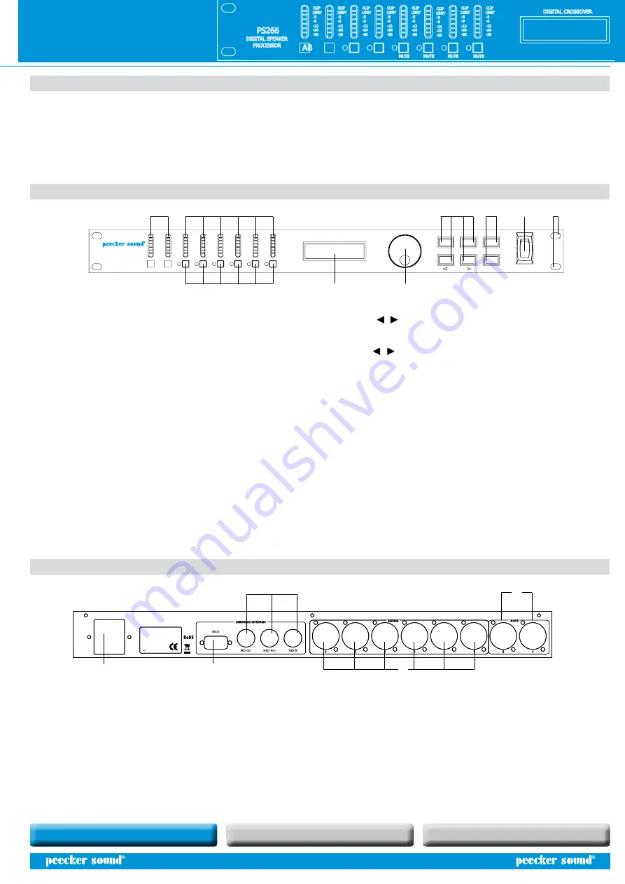 Peecker Sound PS266 User Manual Download Page 5