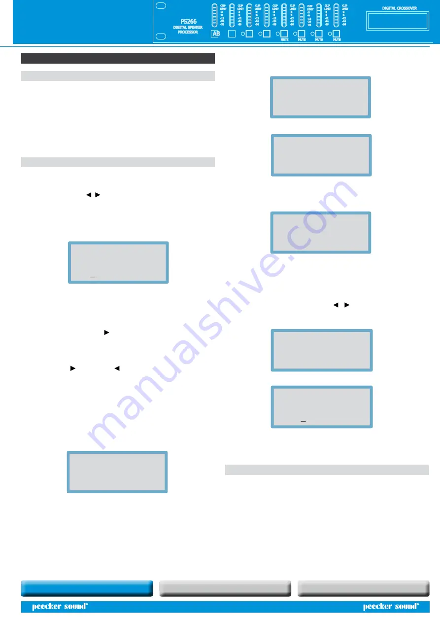 Peecker Sound PS266 User Manual Download Page 9