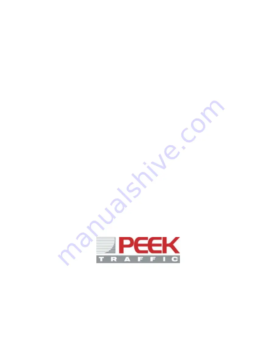 Peek Traffic 625X Installation Manual Download Page 16