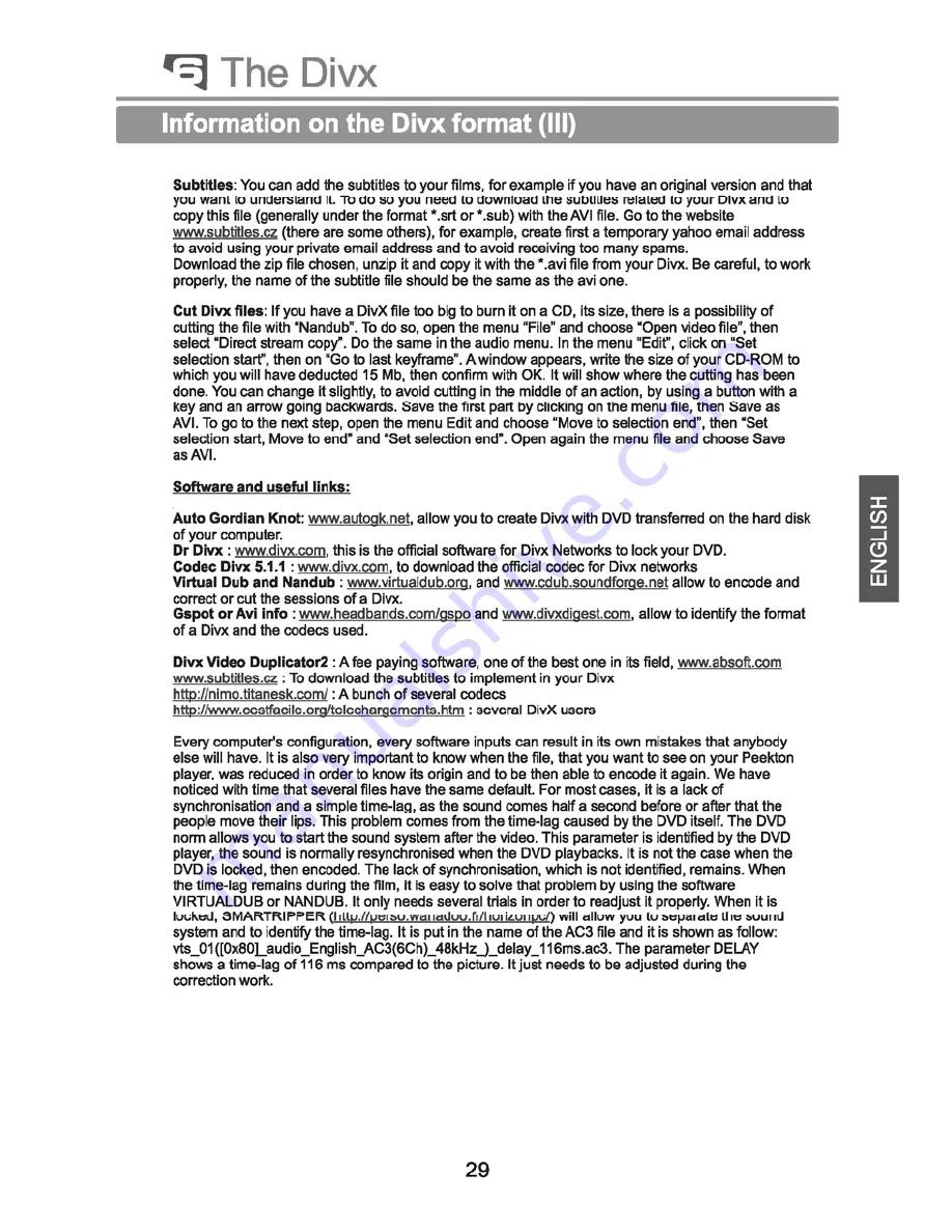 PEEKTON PK6023 Operation Manual Download Page 30