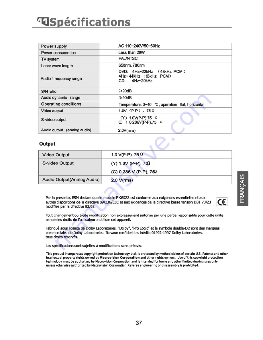 PEEKTON PK6023 Operation Manual Download Page 75