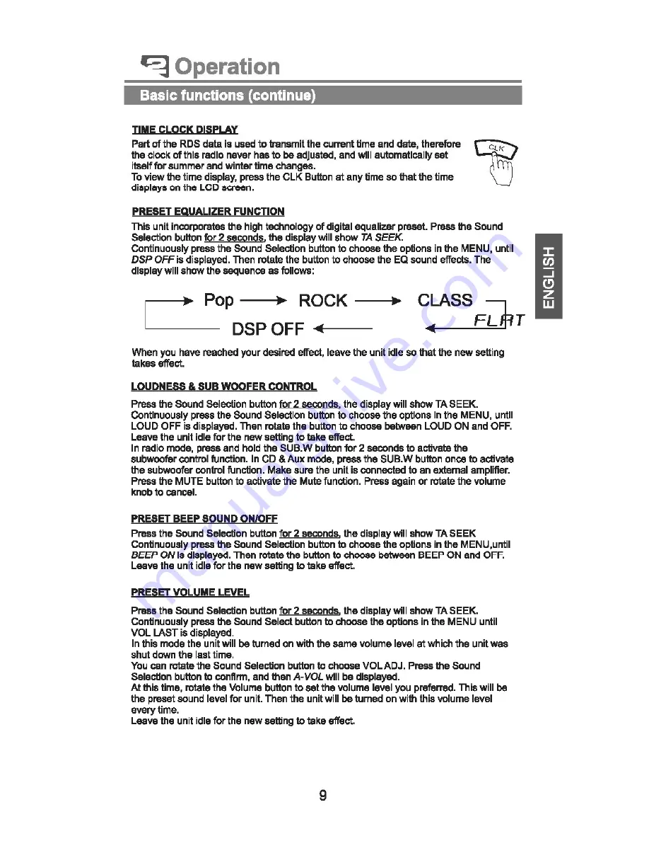 PEEKTON PKM500 RDS Manual Download Page 10