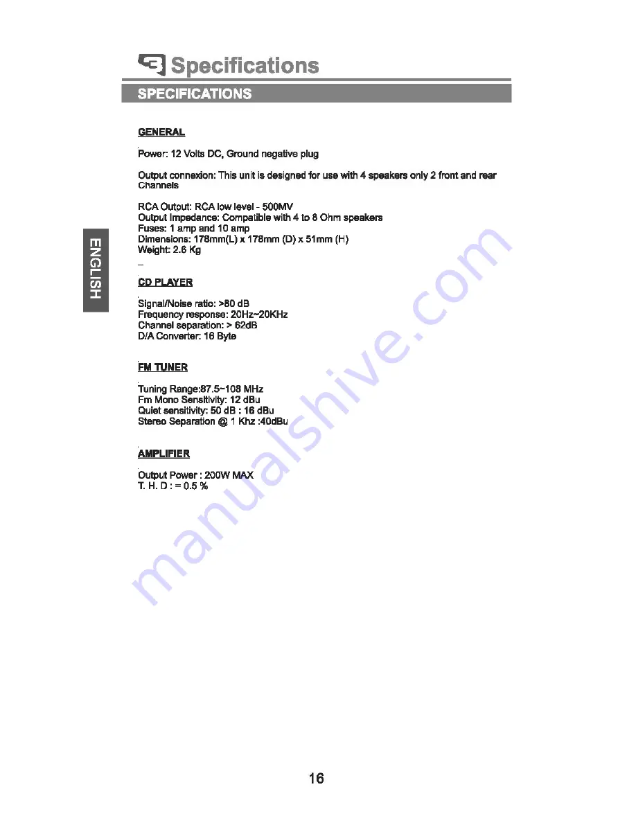 PEEKTON PKM500 RDS Manual Download Page 17