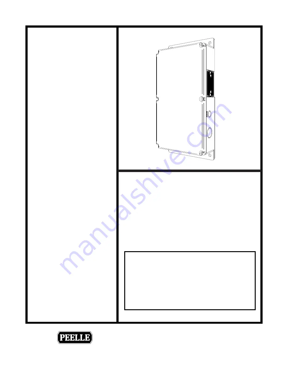 PEELLE 224-EN Installation & Interface Manual Download Page 1