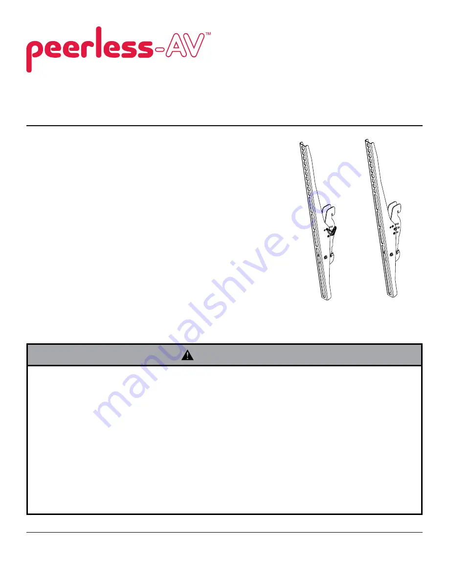 peerless-AV ACC-DSV745 Installation And Assembly Manual Download Page 1