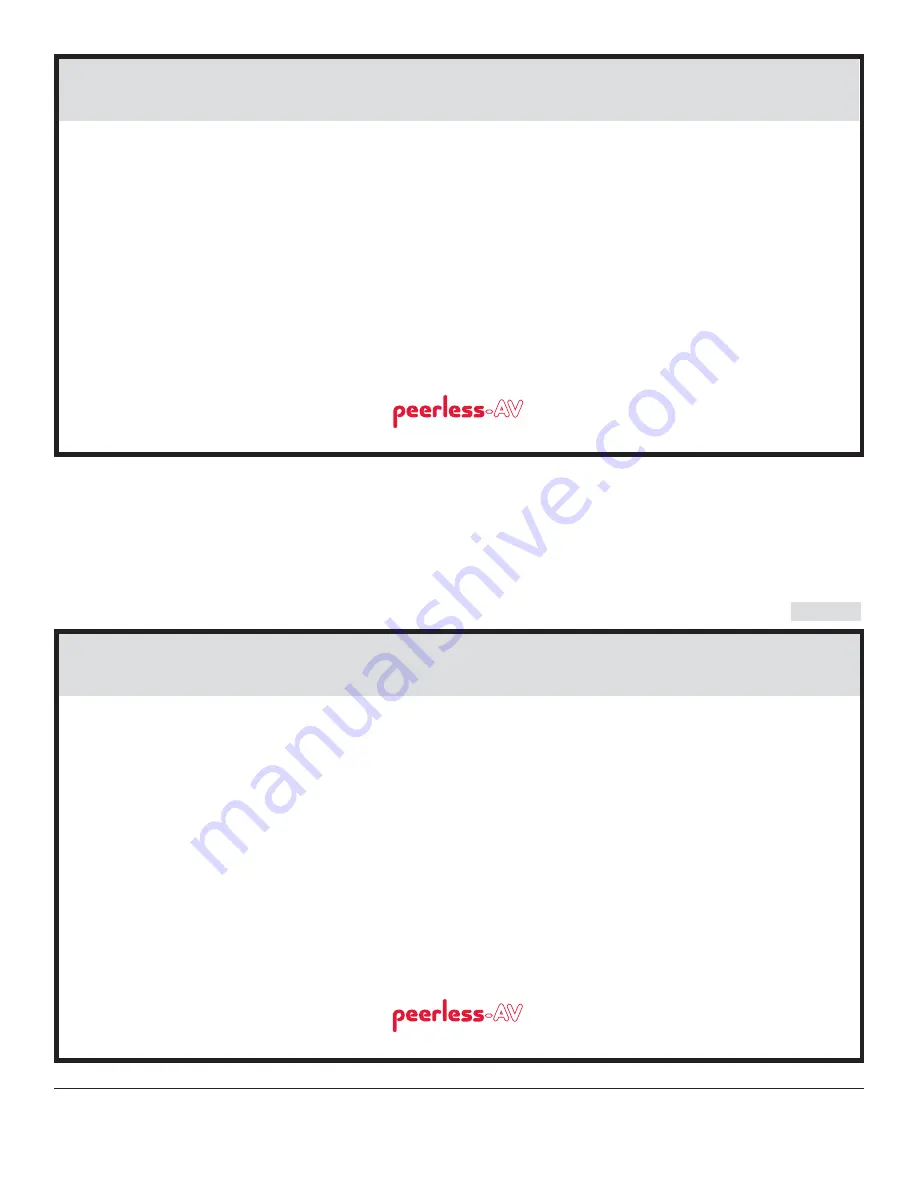 peerless-AV ACCXT301 Скачать руководство пользователя страница 10