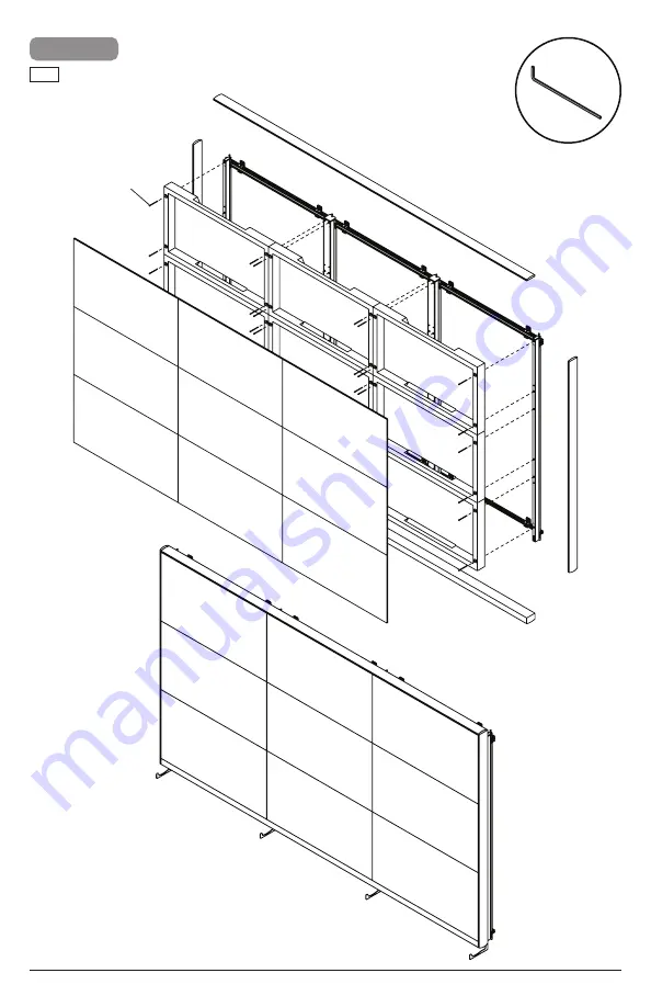 peerless-AV DS-LEDFLAAF-3X3 Installation Instructions Manual Download Page 27