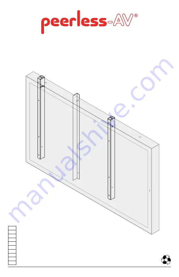 peerless-AV EWL-OH75F Manual Download Page 1