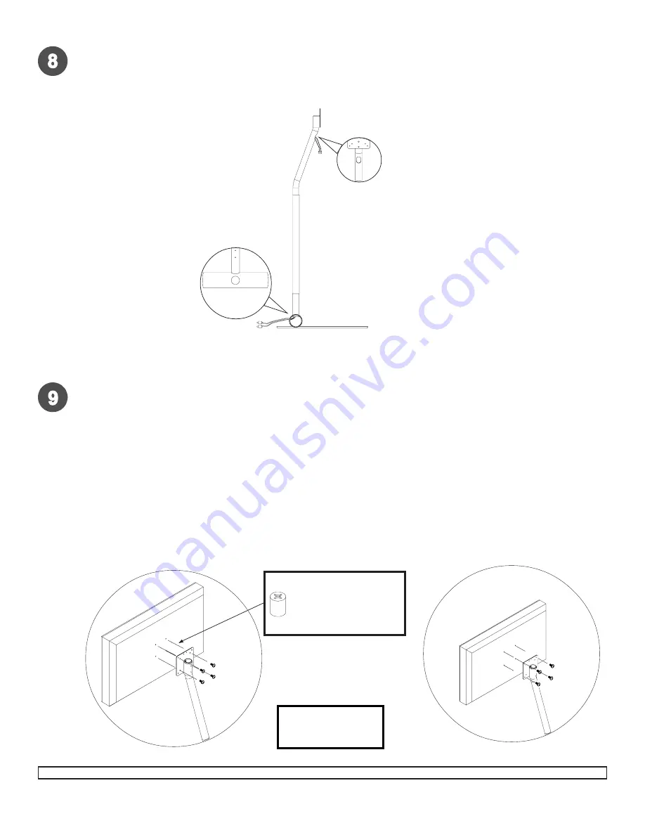 peerless-AV LCFS 100 Installation And Assembly Manual Download Page 6