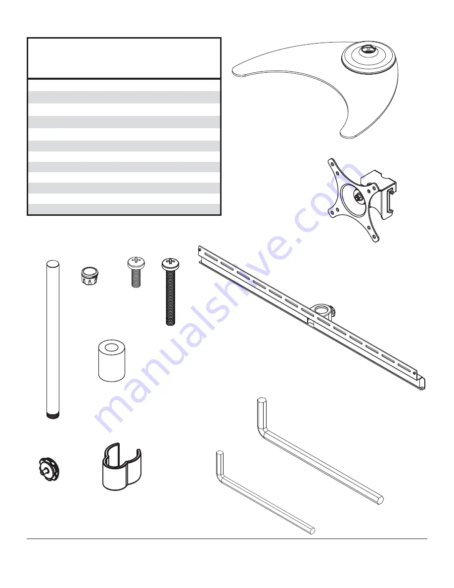 peerless-AV LCZ-4F430B Installation And Assembly Manual Download Page 3