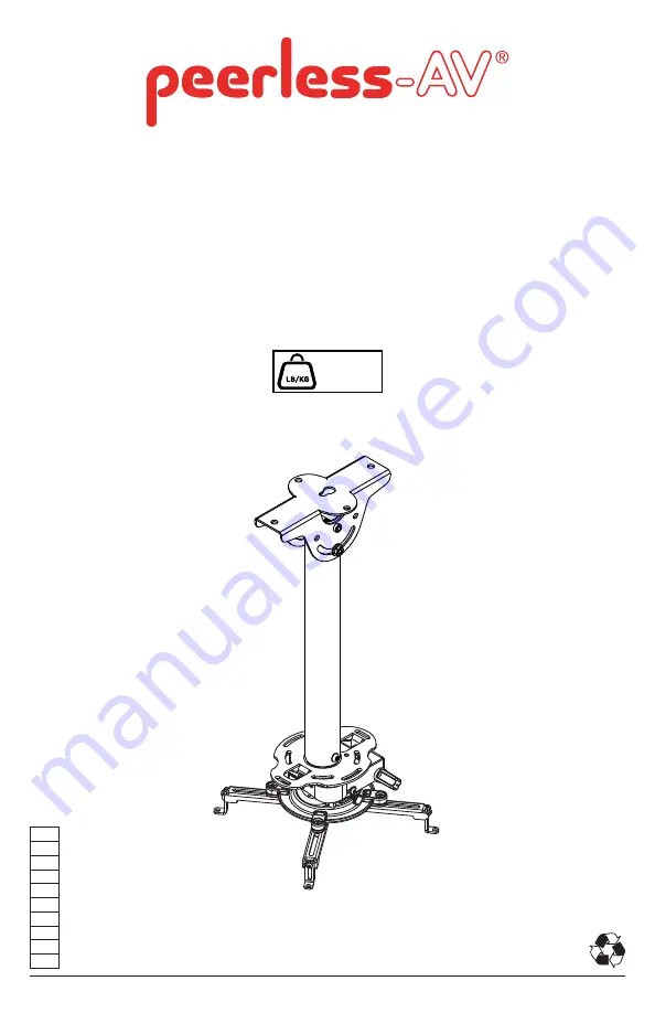 peerless-AV MOD-PRGSKIT100 Manual Download Page 1