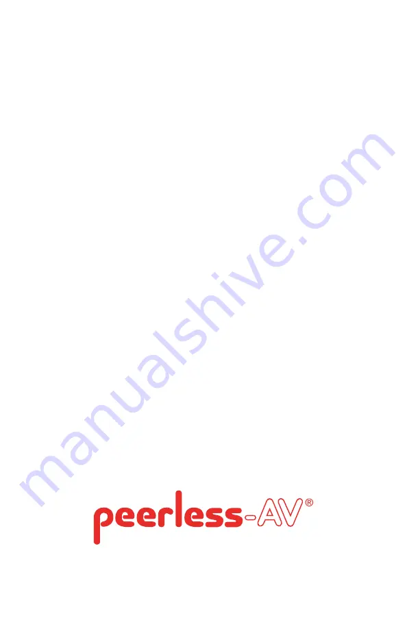 peerless-AV PLCM-1 Manual Download Page 16