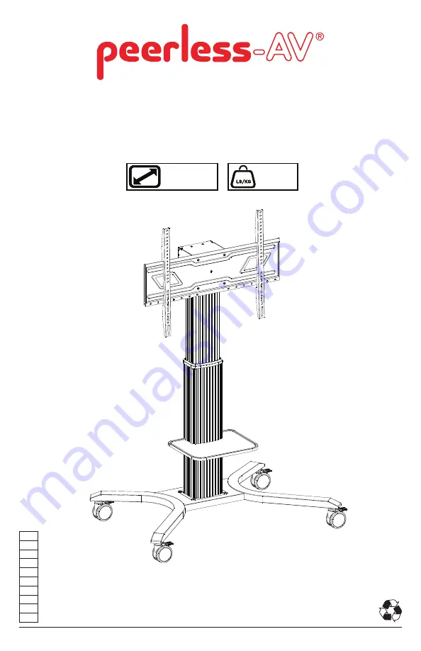 peerless-AV PR598-M Manual Download Page 1