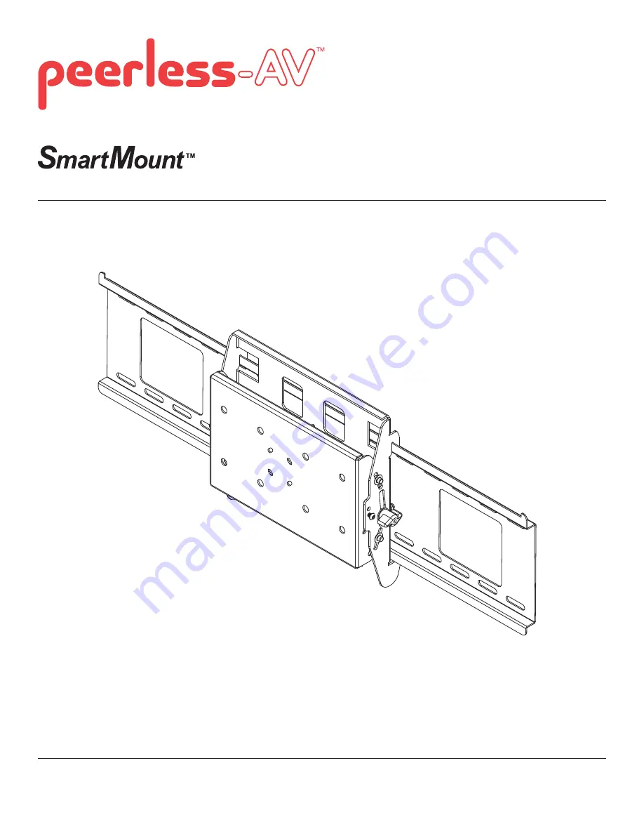 peerless-AV Smartmount ST24D Installation And Assembly Manual Download Page 1