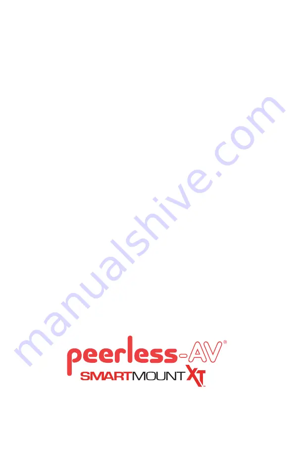 peerless-AV SMARTMOUNT XT SFX660 Manual Download Page 20