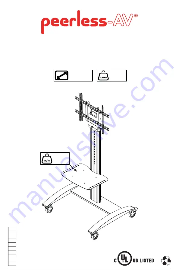 peerless-AV SR575M Manual Download Page 1