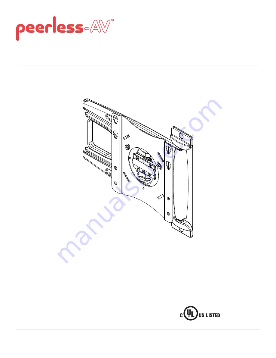 peerless-AV SUA737 Installation And Assembly Manual Download Page 1