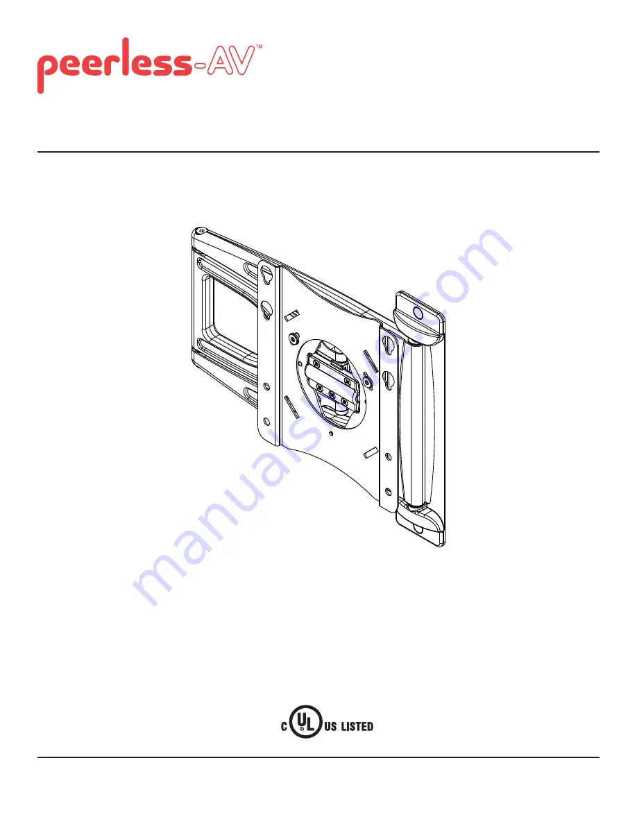 peerless-AV SUA737 Installation And Assembly Manual Download Page 15