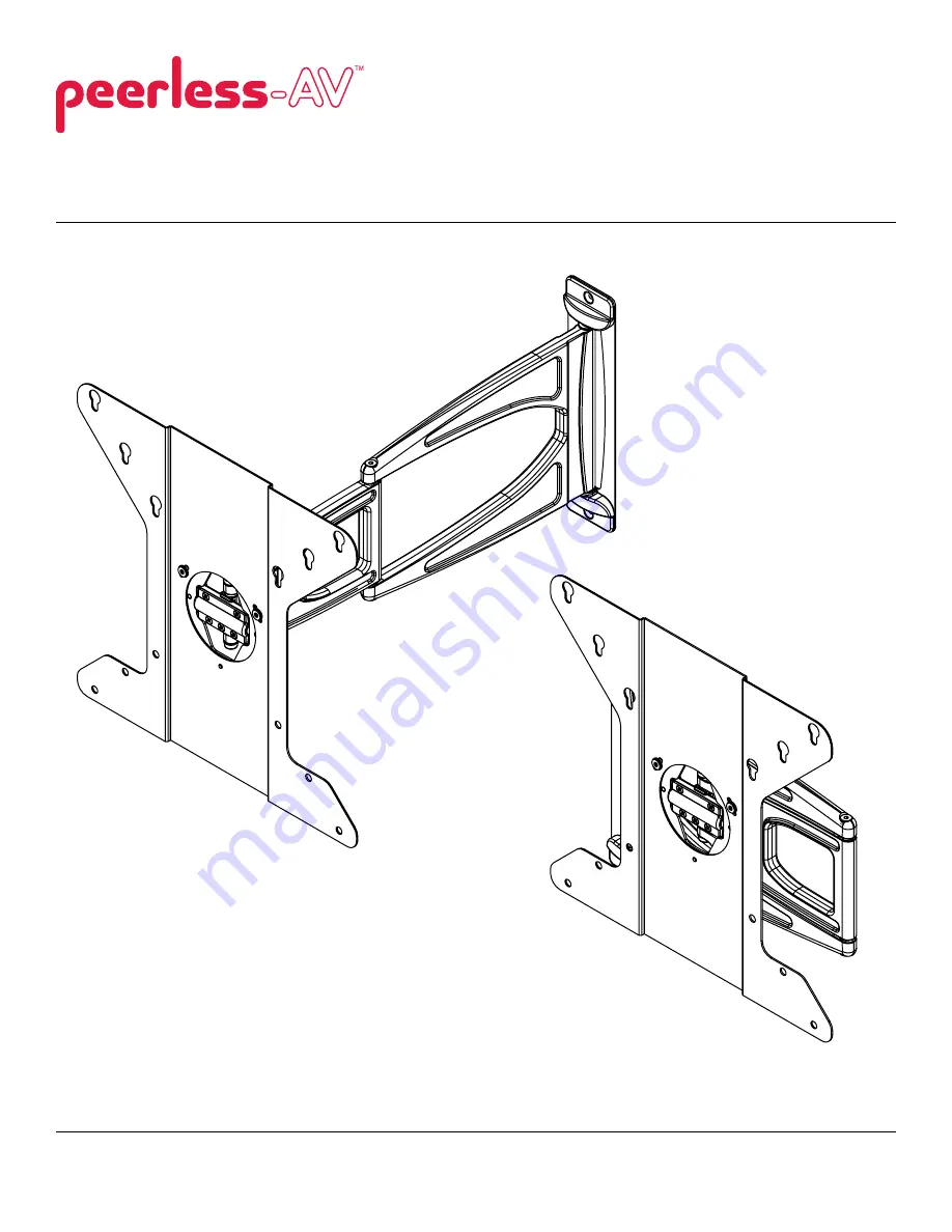 peerless-AV SUA746H Installation And Assembly Manual Download Page 1