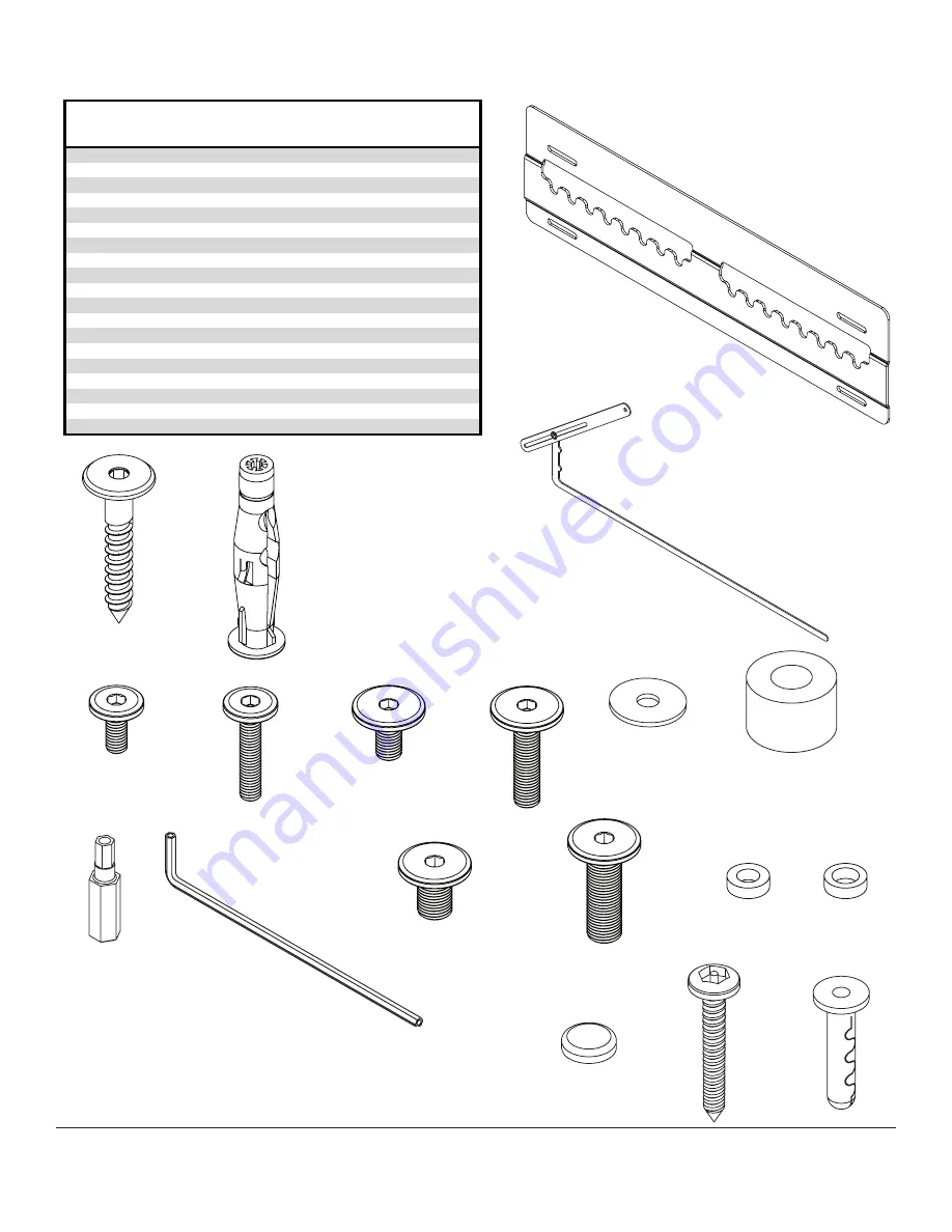 peerless-AV SUF641 Installation And Assembly Manual Download Page 3