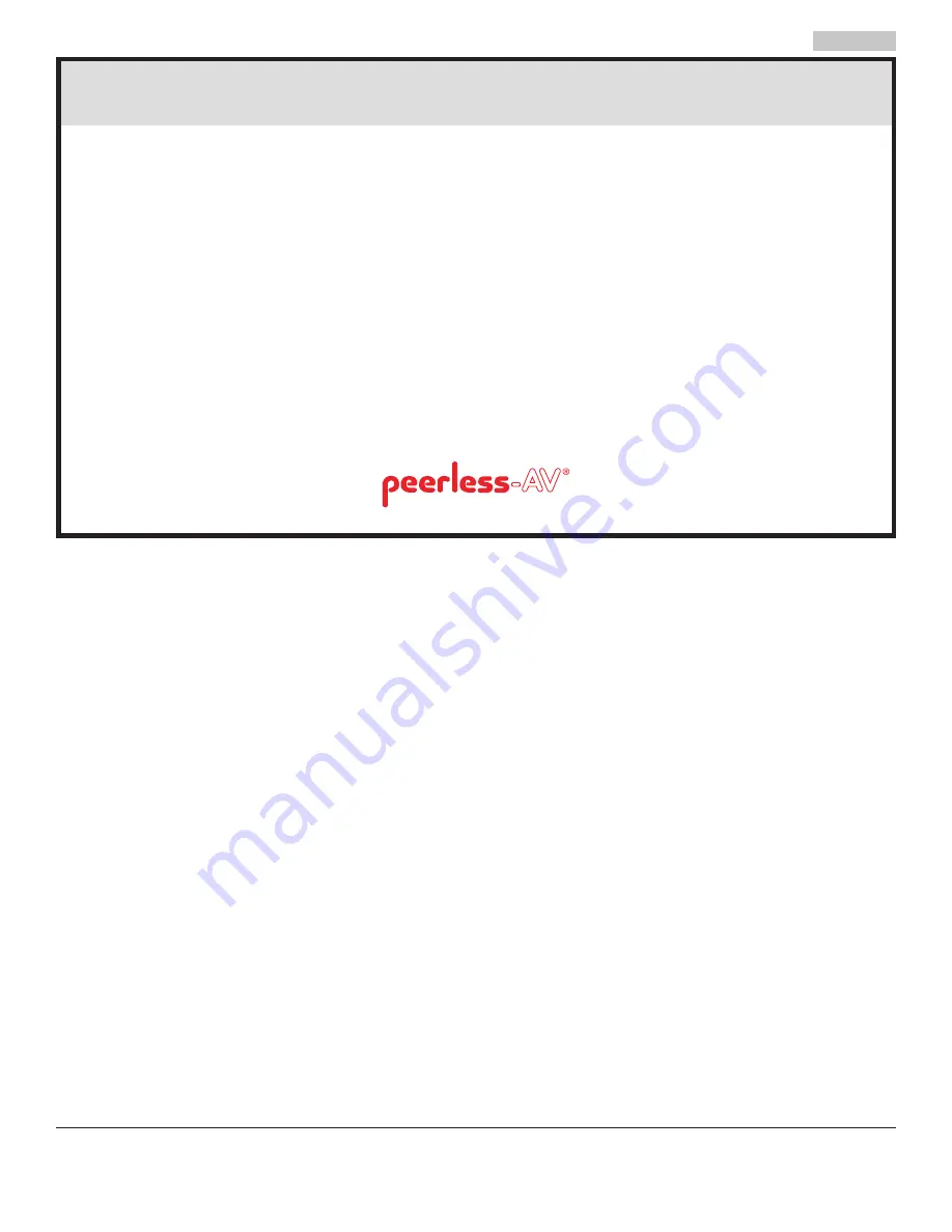 peerless-AV SUF641 Installation And Assembly Manual Download Page 26