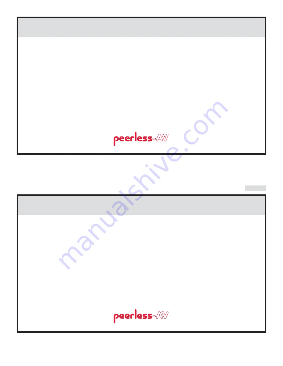 peerless-AV SUF661 Installation And Assembly Manual Download Page 28