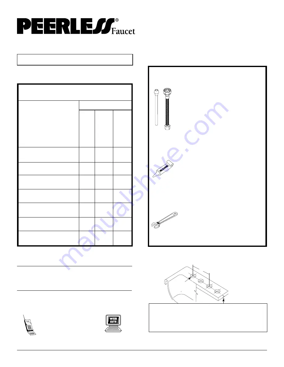 Peerless Faucet P18550LF Instruction Manual Download Page 1