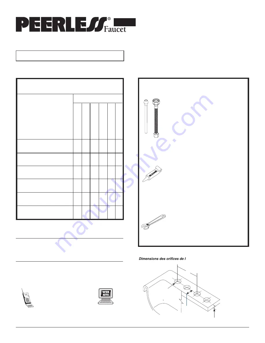 Peerless Faucet P99500LF Manual Download Page 1